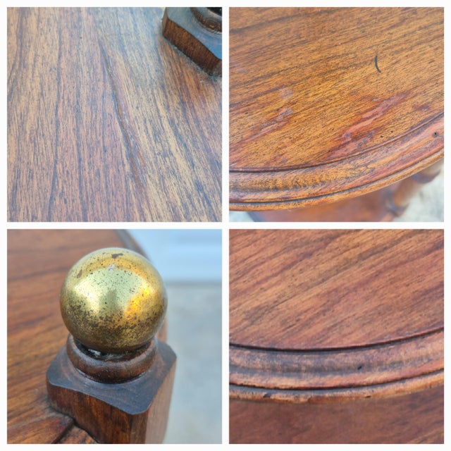 Late 20th Century Kling Colonial / Ethan Allen Regency Style Mahogany 3-Tier Shelf Plant Stand Lamp Table For Sale In Washington DC - Image 6 of 7