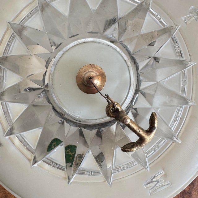 Mid-Century Modern Mid 20th Century Lightolier Nautical Flush Mount Light Fixture For Sale - Image 3 of 8