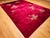 Antique Chinese Art Deco Rug, Hand-Knotted Wool, Crimson Floral Design, 10x14 For Sale - Image 9 of 18