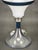 Italian Space Age Opaline Glass and Blue Metal Table Lamp, 1970s For Sale - Image 11 of 14