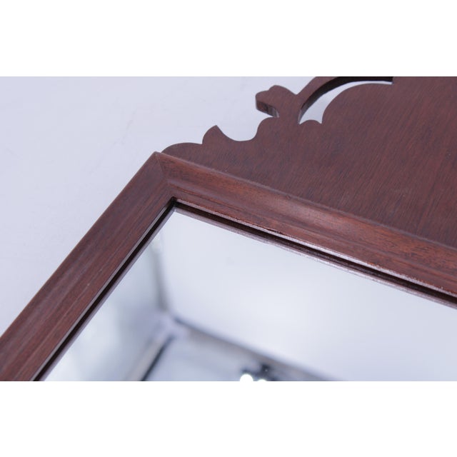1980s Virginia Metalcrafters Old Sturbridge Village Chippendale Style Small Mirror For Sale In Philadelphia - Image 6 of 12