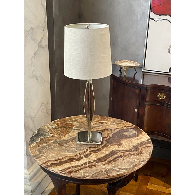 Brown 1960s Laurel Mid-Century Modern Lamp, Unmarked For Sale - Image 8 of 11