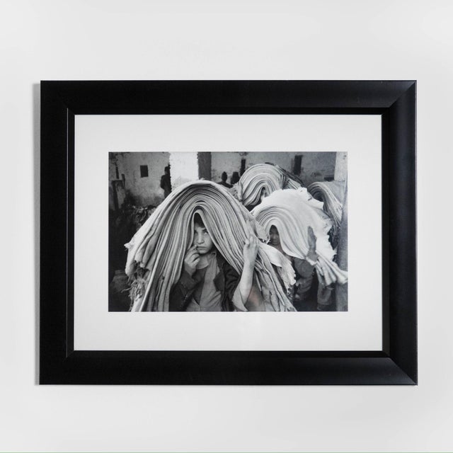 Vintage Fine Art Photography Print 'Children at Work in the Hide Market, Fes, Morocco, 1978 by Marc Riboud Frame...