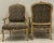 Italian 1970s Italian Carved Faux Bois Bergere Chairs - a Pair For Sale - Image 3 of 5