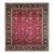 Vintage Persian Tabriz Rug, Hand-Knotted Wool, All Over Geometric Pattern, Red & Navy, 10x13 For Sale