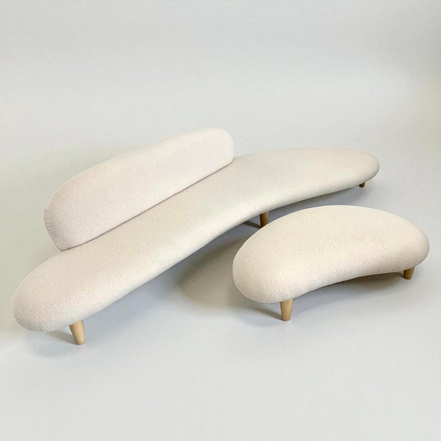 The "Freeform" sofa & Ottoman designed by Isamu Noguchi in 1946, fully differentiated from other designs of that time,...