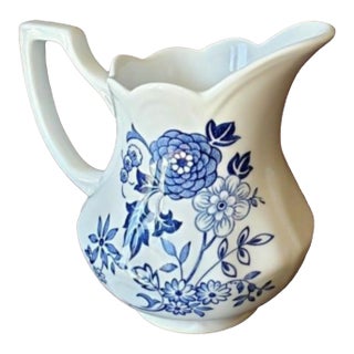 Vintage J&g Meakin "Cathay" Royal Staffordshire Blue & White Creamer For Sale