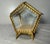 Antique Gold Gilded Brass Beveled Glass Velour Jewelry Casket Jar Box Display For Sale - Image 10 of 12