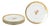 Golden Basket Lunch Plates in Porcelain from Royal Copenhagen, 1965, Set of 5 For Sale