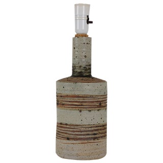 Danish Modern Ceramic Table Lamp by Tue Poulsen, 1960s For Sale