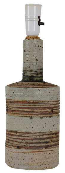 Danish Modern Ceramic Table Lamp by Tue Poulsen, 1960s