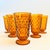 Mid 20th Century Cubist Amber Glass Iced Tea Tumblers - Set of 6 - Whitehall by Colony For Sale - Image 5 of 11