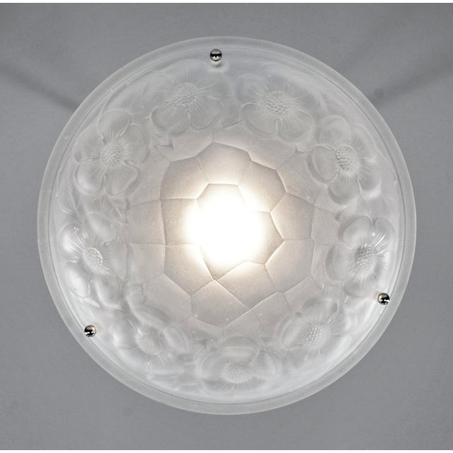 1920s French Art Deco Pendant Light by Degue - 1930 France For Sale - Image 5 of 9