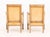 Mid 20th Century Pair of Restauration Style Fruitwood Bergeres For Sale - Image 5 of 10