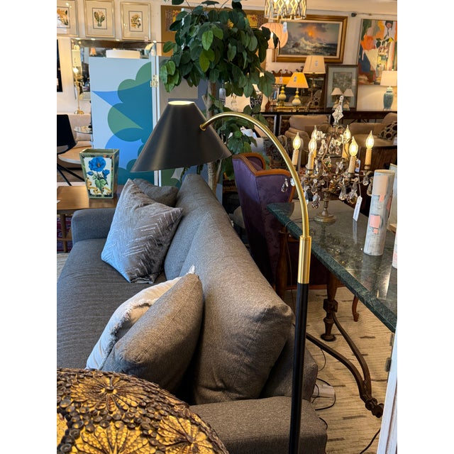 Modern Crate & Barrel Arching Floor Lamp For Sale - Image 3 of 12