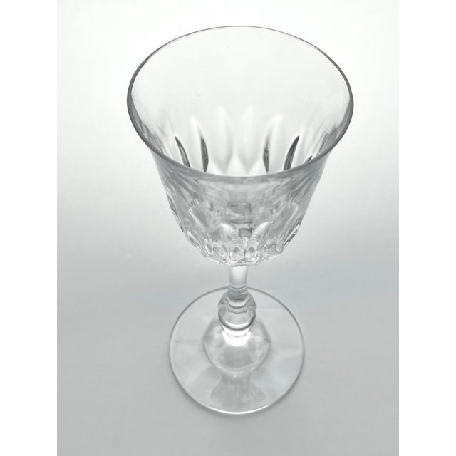 Fostoria Glass Company 1970s Fostoria “Kimberly” Set of 5 Water Glasses 7 3/8” 9oz For Sale - Image 4 of 5