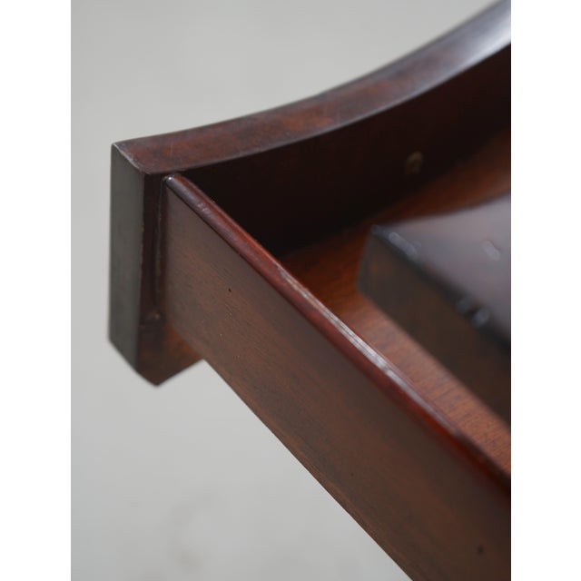 Maitland - Smith Maitland Smith French Country Mahogany Leather Top Writing Desk For Sale - Image 4 of 18