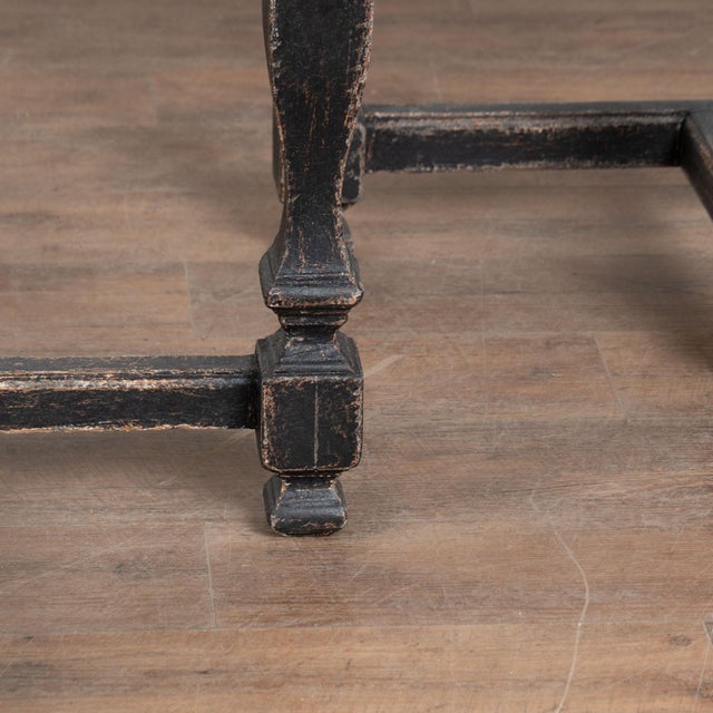 Pair Early 19th Century Swedish Baroque Stone Top Demilune Console Tables For Sale - Image 12 of 14