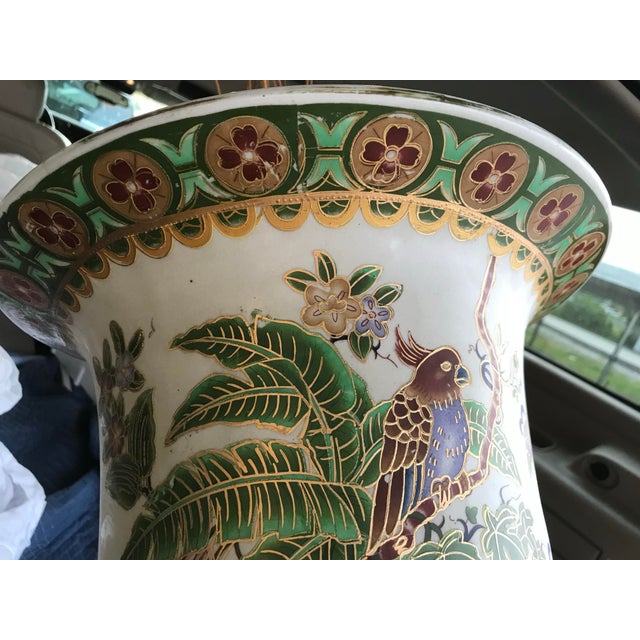 Make an unforgettable design statement with this monumental 72-inch (6-foot) tall mid-century ceramic floor vase. A true...