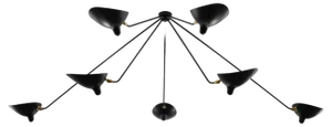 Spider 7 Still Arms Ceiling Lamp by Serge Mouille