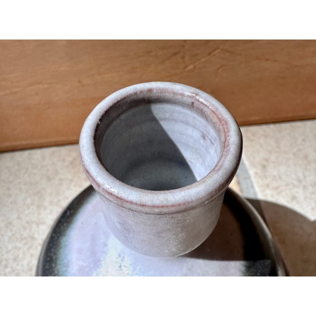 1960s Sculptural Layer-Glazed Studio Ceramic Art Vase by Cornelsen Kindermann, Germany, 1960s For Sale - Image 5 of 14