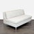 This CB2 loveseat features a clean and modern design with soft white upholstery and sturdy metal legs. Its compact size is...