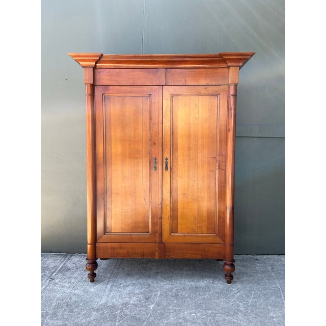 Wood Vintage Geka Column Armoire For Sale - Image 7 of 12