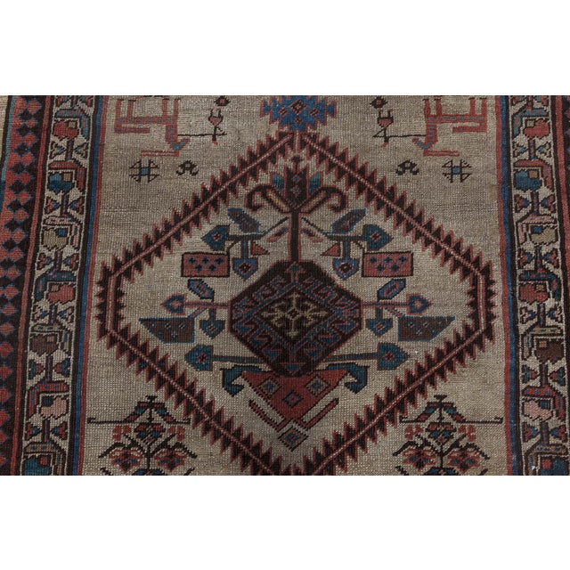 Authentic Persian Handmade Wool Runner For Sale In New York - Image 6 of 8