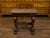 Italian 1800s Walnut Side Table with Lion Motifs and Richly Carved Trestle Base For Sale - Image 4 of 11