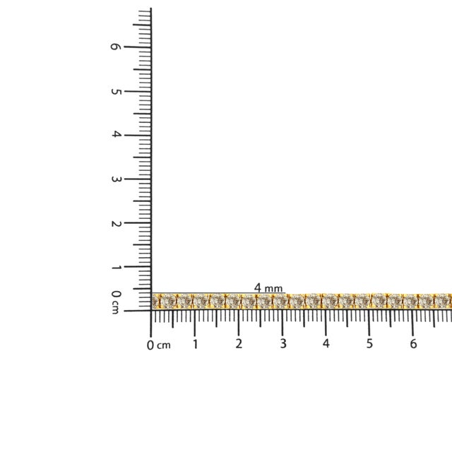 Metal 14K Yellow Gold Plated .925 Sterling Silver 8.0 Cttw Diamond Classic Link Tennis Bracelet (K-L Color, I2-I3 Clarity) - 7-1/4" For Sale - Image 7 of 7