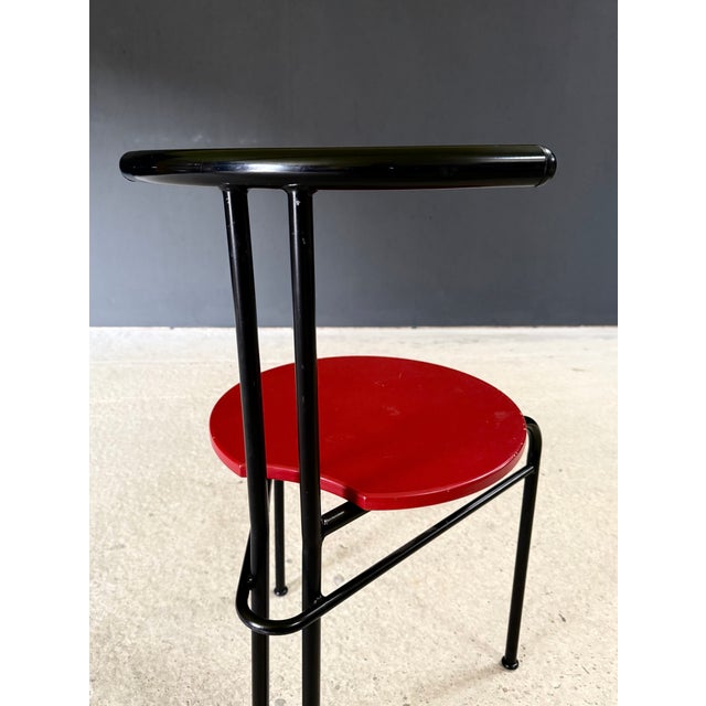 Postmodern Slender Dining Chairs, Italy, 1980s, Set of 4 For Sale - Image 17 of 18