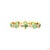 Metal 2.89 Carat Round Brilliant Cut Diamond Emerald Gold Bracelet For Sale - Image 7 of 9