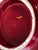 Red Large Model No. 4162 Openwork Platter in Ruby ​​Red Glazed Earthenware with Gilt Highlights Blanche Letalle for Saint-Clément, 1950s For Sale - Image 8 of 9