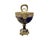 French Antique French Sevres Style Porcelain & Gilt Bronze Centerpiece Urn With Figural Handles For Sale - Image 3 of 10
