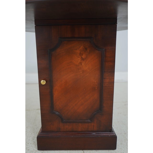 Kittinger English Style Round Drum Table Cabinet For Sale - Image 11 of 12