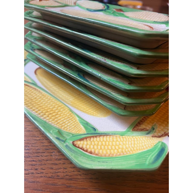 Mid-Century Modern 1970s Mid-Century Modern Collection of Ceramic Corn Serving Dishes - Set of 7 For Sale - Image 3 of 9