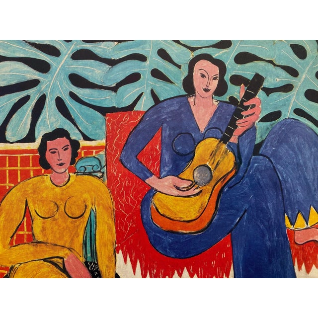 Henri Matisse Henri Matisse Vintage 1973 Modernist Lithograph Print " La Musique " 1939 For Sale - Image 4 of 9