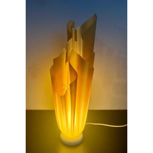 Yellow Georgia Jacob Table Lamp, 1970 For Sale - Image 8 of 9
