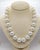 11.5-15 mm White South Sea Round Pearl Necklace Diamond Ruby Clasp, Vintage PT For Sale - Image 4 of 18