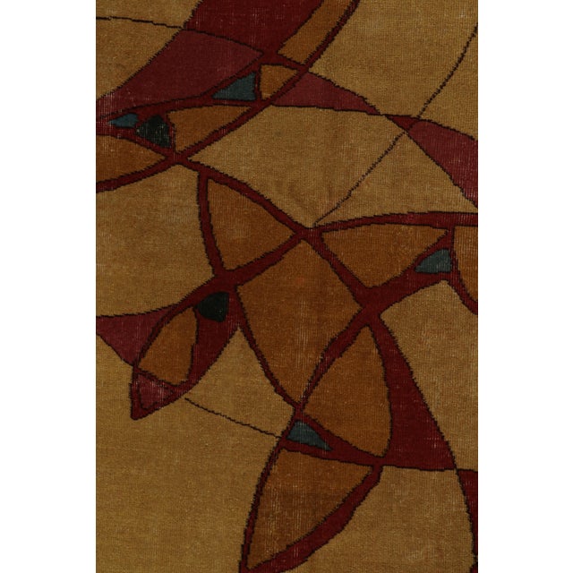 1960s Vintage Zeki Muren Art Deco Rug With Geometric Patterns For Sale In New York - Image 6 of 7
