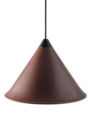 Namibia Leather Cone Large Lamp by Cuero Design