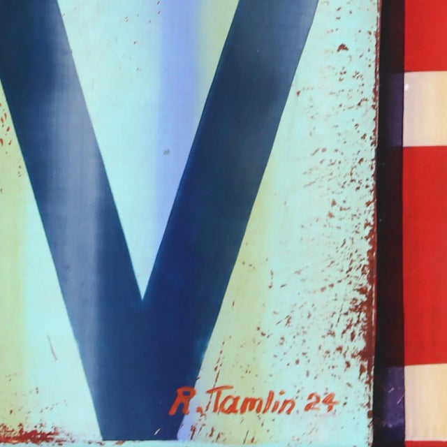 Mulholland Drive - Photorealistic Oil and Enamel Colorful Painting on Canvas Original Artwork by Ross Tamlin For Sale In Los Angeles - Image 6 of 9