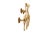 Gold Brass Giraffe Door Handles - A Pair For Sale - Image 4 of 8