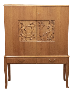 Swedish Drinks Cabinet in the style of Eugen Höglund, 1950s