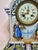 Antique Quimper Porquier Beau French Faience Mantel Clock Bretons & Odet River For Sale - Image 4 of 18