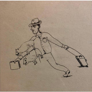 Jennifer Coates, Collaborative Contemporary Surrealist Cartoon Drawing Humphrey + Coates, 2000 For Sale