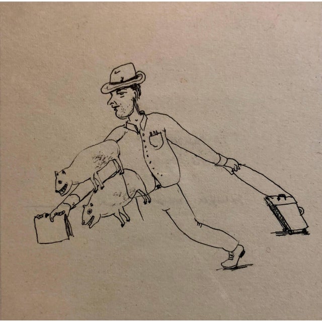 Jennifer Coates, Collaborative Contemporary Surrealist Cartoon Drawing Humphrey + Coates, 2000 For Sale