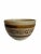 Beautiful geometric design pottery craft vintage bowl. Graduates from the opening of the bowl 9 inches to the base of 5...