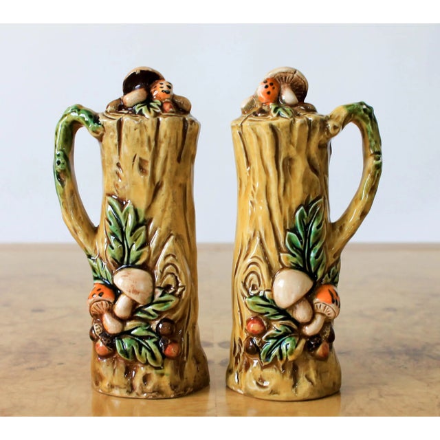 Mid Century Mushroom Salt & Pepper Shakers For Sale - Image 9 of 9