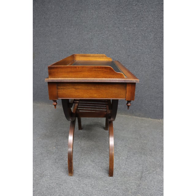 Jasper Cabinet Co. Mahogany Campaign Style Bar Server For Sale - Image 9 of 11